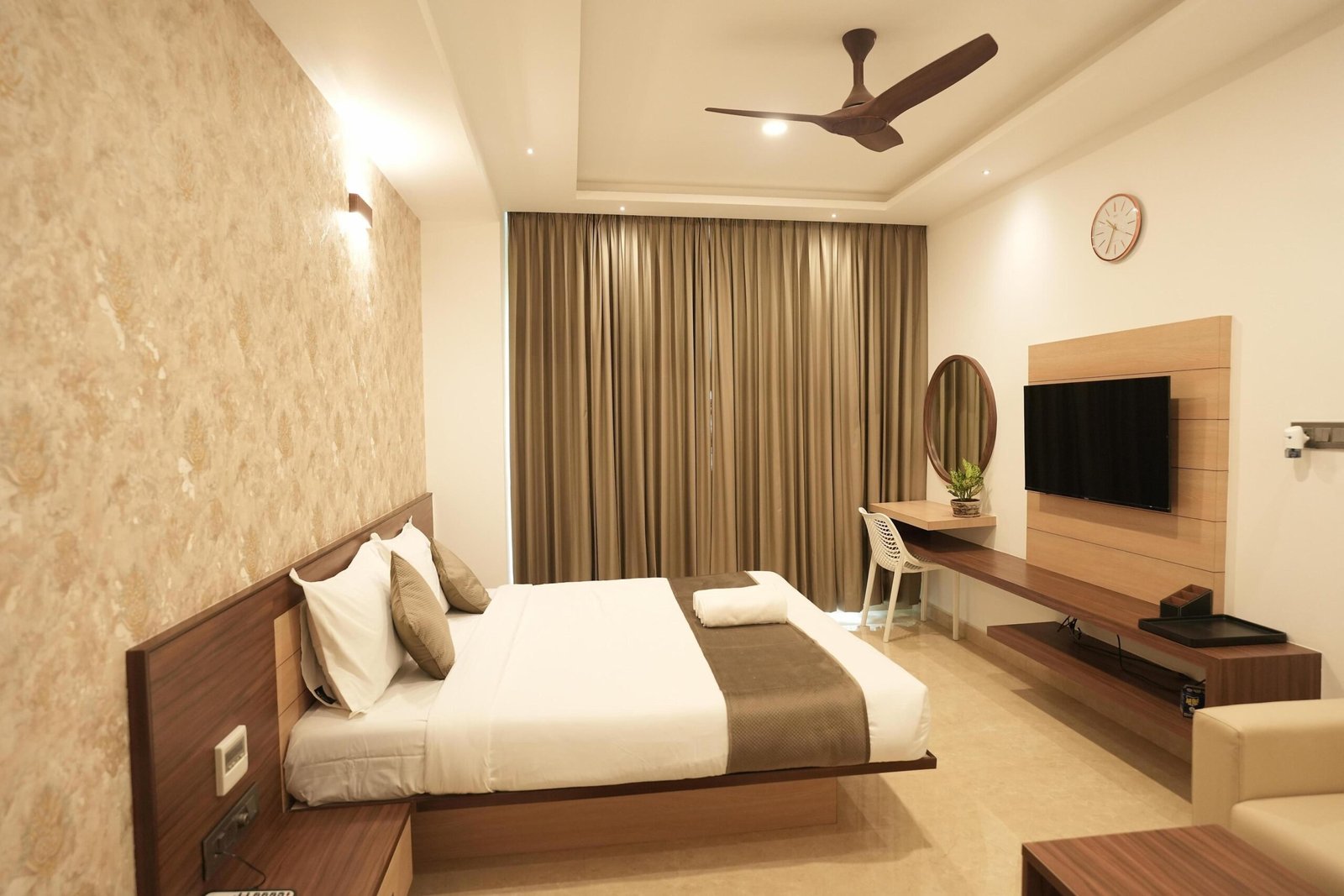 Hotel room - comfortable beds and view